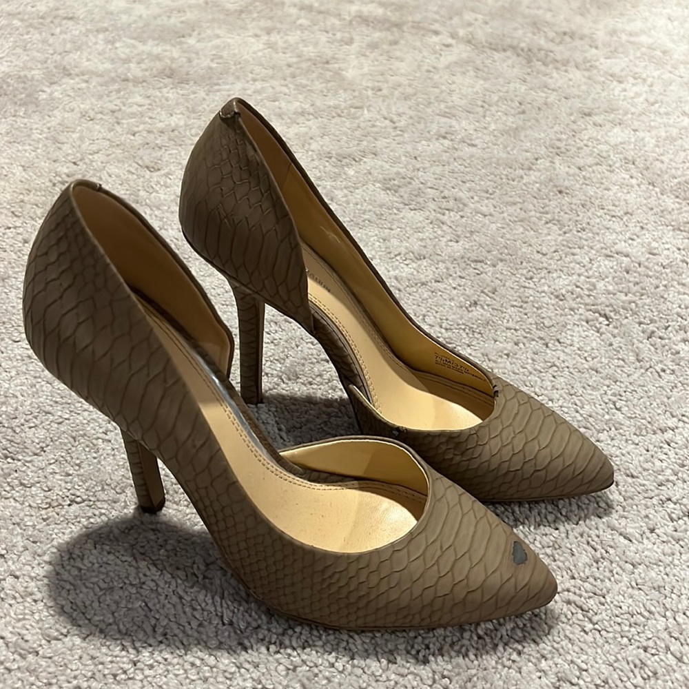 Snake skin heels